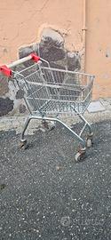 CARRELLO MINI SPESA ORIGINALE MODERNARIATO METALLO