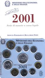 Repubblica Italiana - Serie monete 2001