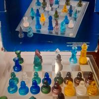 scacchiera in vetro gioco 