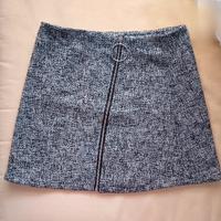 Gonna con zip e anello 