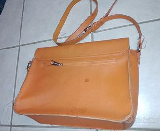 Borsa pelle vintage cartella
