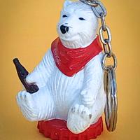 COCA-COLA ORSETTO PORTACHIAVI VINTAGE 2000