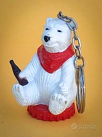 COCA-COLA ORSETTO PORTACHIAVI VINTAGE 2000