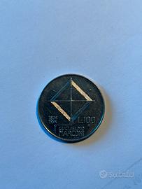 Moneta 100 Lire Marconi 1974