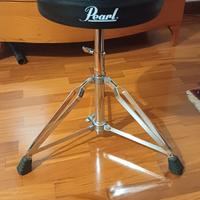 sgabello e cuffie per batteria 