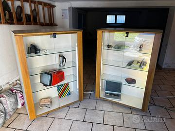 Vetrine espositori vintage illuminati