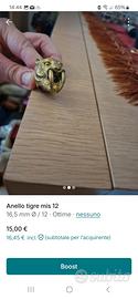 anello unisex tigre 