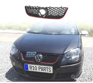 GRIGLIA VOLKSWAGEN VW POLO 05-09 LOOK GTI NERO ROS