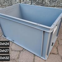 Contenitore cassetta plastica grande+fasce cinghie