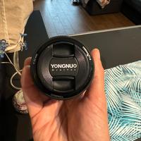 Yongnuo 50mm attacco Canon