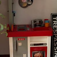 cucina gioco per bambini con utensili 