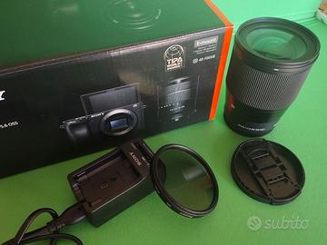 SONY A6400 KIT ZOOM 724 foto + GARANZIA + SIGMA 16