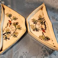 Coppia antiche ciotoline triangolari