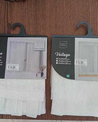 Coppia Tende a Vetro 60x90 cm Douceur d'Intérieur