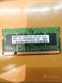 2x DDR2 512MB RAM Laptop PC2-4200S