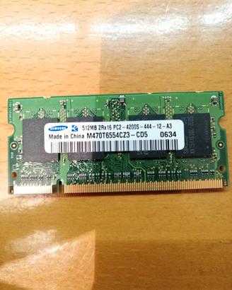 2x DDR2 512MB RAM Laptop PC2-4200S