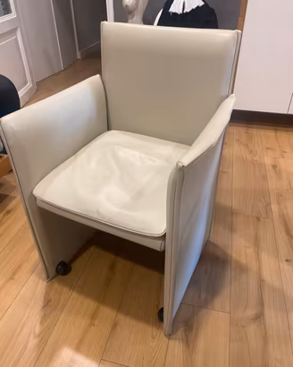 Sedia in pelle Bellini Break by cassina