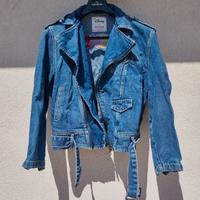 Giubbotto biker in jeans Disney x Pull & Bear