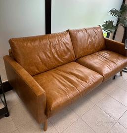 Divano in pelle vintage