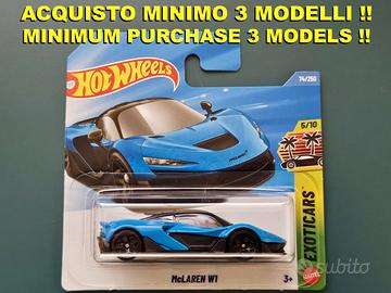 Hot Wheels McLaren W1 blu