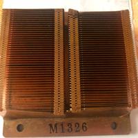 Dissipatore in rame con alette calettate