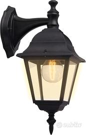 Lampada da esterno in metallo e vetro, E27, 60 W,