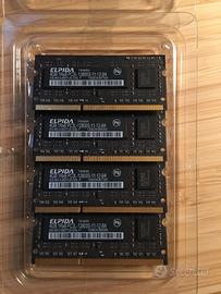 ELPIDA RAM 4x4GB 1Rx8 PC3L-12800S-11-12-B4 GENUINE