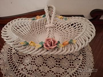 Portafrutta artigianale in ceramica di Bassano