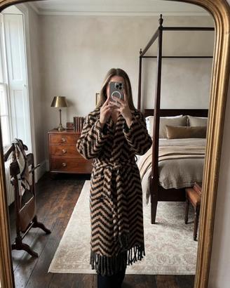 Cappotto lungo a vestaglia, taglia unica