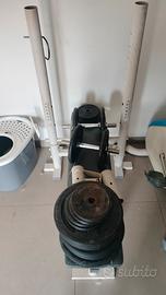 panca piana domyos pesi e bilancere e manubri