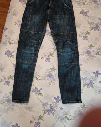 pantaloni da moto in tessuto tecnico jeans 48/30