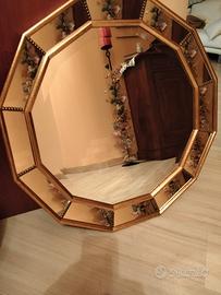 specchio decagonale vintage