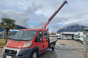 Fiat Ducato Doppia Cabina Gru e Cassone Fisso