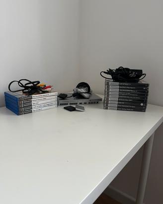 PlayStation 2 Slim Silver + Giochi + Accessori