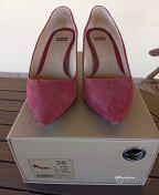 scarpe decolletè bordeaux tacco cm 6