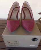 scarpe decolletè bordeaux tacco cm 6