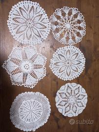 #Set di 6 centrini  dondi#