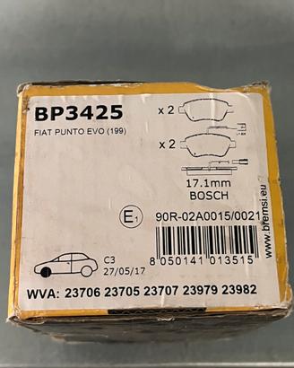 Kit pastiglie freni , filtro aria e filtro abitaco