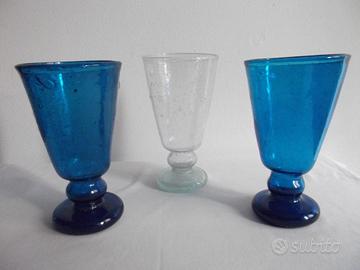 Bicchieri e Calici, blue e bianco