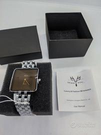 Orologio moderno Miss Fox Uomo Minimalista Nero