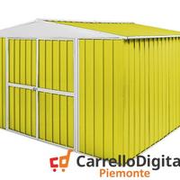 Box in Acciaio da giardino 360x345 150kg giallo