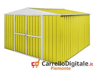 Box in Acciaio da giardino 360x345 150kg giallo