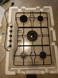 piano gas 5 fuochi 50x70 cm