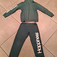 Tuta Happines da bambino, verde, taglia 8 anni,top