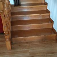 Rivestimento scala in legno 6+3 gradini