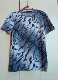 T-shirt da uomo Roberto cavalli con olologramma or