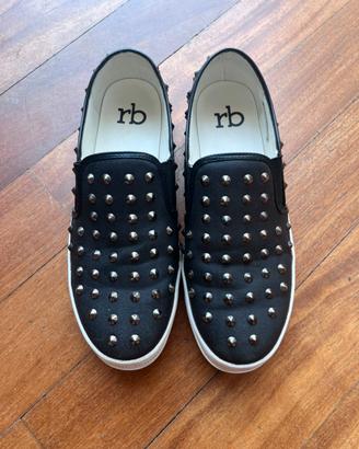 Sneakers Roccobarocco (RB) Nere con Borchie