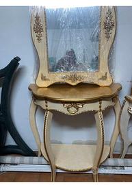 consolle con specchiera