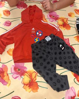 completo adidas x marvel x bambino