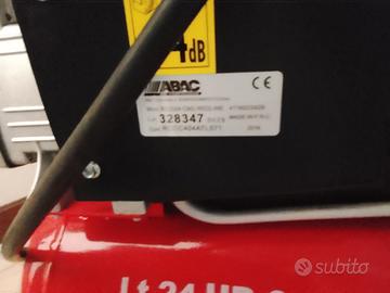 compressore ABAC LITRI 24 RED LINE HP2